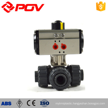 Manual operated pvc 3way 2'' pvc valves